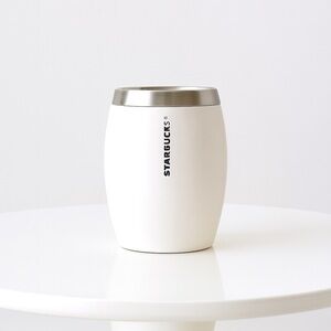 STARBUCKS Coffee Canister Tea Cookie Jar Ceramic Stainless 2011 Collectibles 1Pc